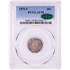 Image 1 : 1876-S Seated Liberty Dime Coin PCGS AU58 CAC