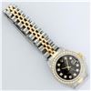 Image 9 : Rolex Ladies Two Tone Black Diamond Datejust Wristwatch