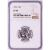 Image 1 : 1957 Proof Jefferson Nickel Coin NGC PF69