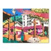Image 1 : Henrie (1932-1999) "Afternoon on Olivera St" Original Oil on Canvas
