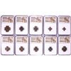 Image 1 : Lot of (10) Ancient Roman Empire Coins NGC Certified