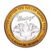 Image 2 : .999 Silver Flamingo Laughlin Nevada $10 Casino Limited Edition Gaming Token