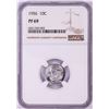 Image 1 : 1956 Proof Roosevelt Dime Coin NGC PF69