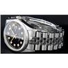 Image 2 : Rolex Men's Stainless Steel Black Diamond Datejust Wristwatch