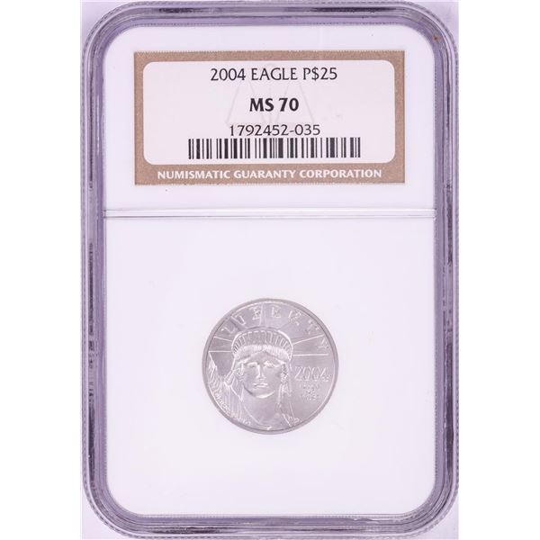 2004 $25 Platinum American Eagle Coin NGC MS70