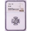 Image 1 : 1956 Proof Roosevelt Dime Coin NGC PF69