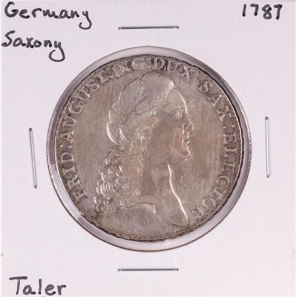 1787 Germany Saxony Taler Coin