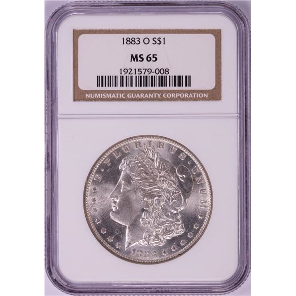 1883-O $1 Morgan Silver Dollar Coin NGC MS65