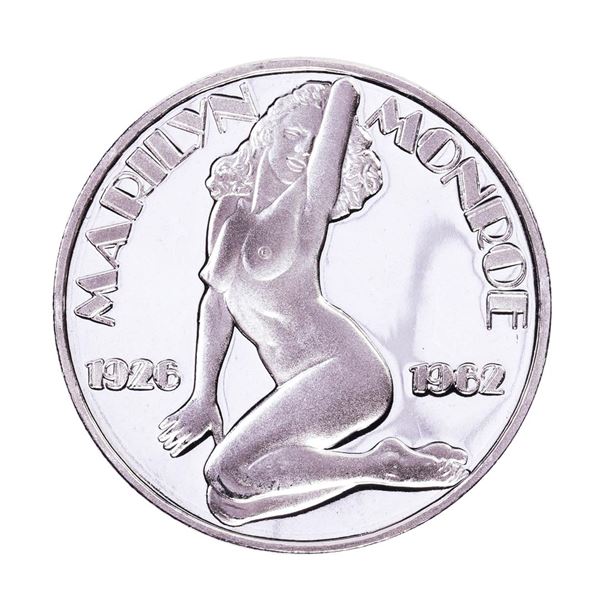 1926-1962 Marilyn Monroe Proof 1oz .999 Fine Silver Round