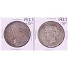 Image 1 : Lot of 1927-D & 1927-S $1 Peace Silver Dollar Coins