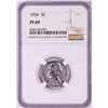 Image 1 : 1954 Proof Jefferson Nickel Coin NGC PF69
