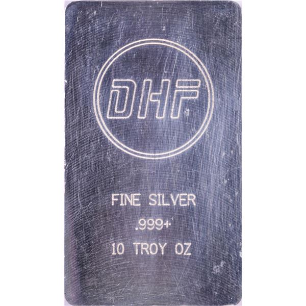 DHF 10 Troy Ounce .999 Fine Silver Bar