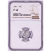 Image 1 : 1961 Proof Roosevelt Dime Coin NGC PF69