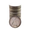 Image 2 : Lot of (25) $1 Peace Silver Dollar Coins