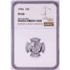 Image 1 : 1956 Proof Roosevelt Dime Coin NGC PF69