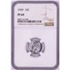 Image 1 : 1959 Proof Roosevelt Dime Coin NGC PF69