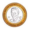 Image 1 : .999 Fine Silver Riverside Casino Laughlin, NV $10 Limited Edition Gaming Token