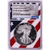 Image 1 : 2018-W $1 Proof American Silver Eagle Coin NGC PF69 Ultra Cameo Congratulations Flag