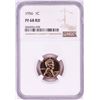 Image 1 : 1956 Proof Lincoln Wheat Cent Coin NGC PF68RD