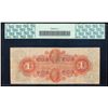 Image 2 : 1860 $1 The Casco Bank Portland, ME Obsolete Bank Note PCGS Very Fine 30
