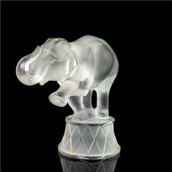 Lalique Crystal Figurine, Zambo Circus Elephant 1219900