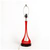 Image 2 : Elongated Red Glass Lamp