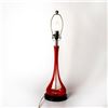 Image 3 : Elongated Red Glass Lamp