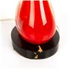 Image 6 : Elongated Red Glass Lamp