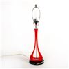 Image 7 : Elongated Red Glass Lamp