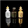Image 3 : 3pc Decorative Glass Bottles with Stoppers