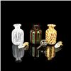 Image 5 : 3pc Decorative Glass Bottles with Stoppers