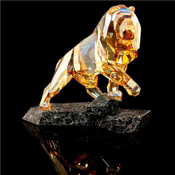 Swarovski Crystal Figurine, Golden Shadow Lion 1092104