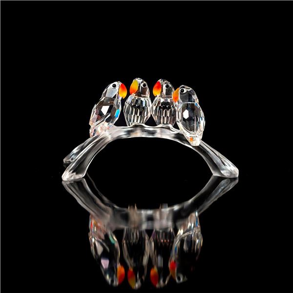 Swarovski Crystal Figurine Grouping, Baby Love Birds