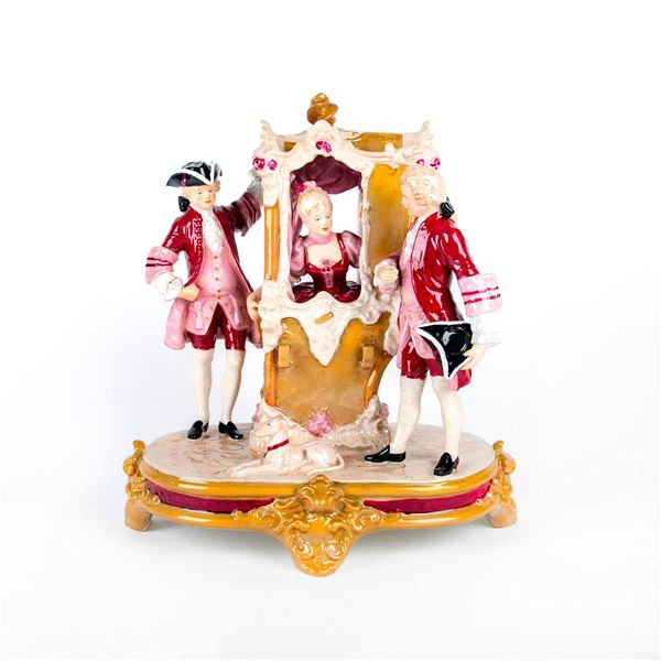 Royal Dux Bohemia Porcelain Figurine Grouping