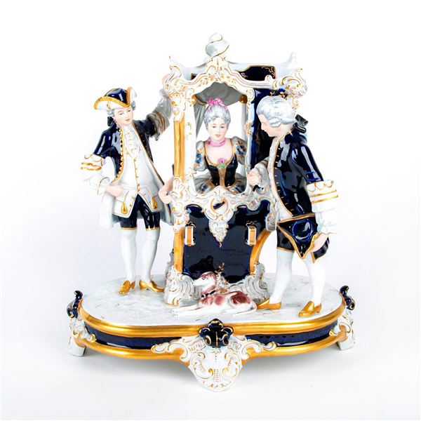 Royal Dux Bohemia Porcelain Figurine Grouping