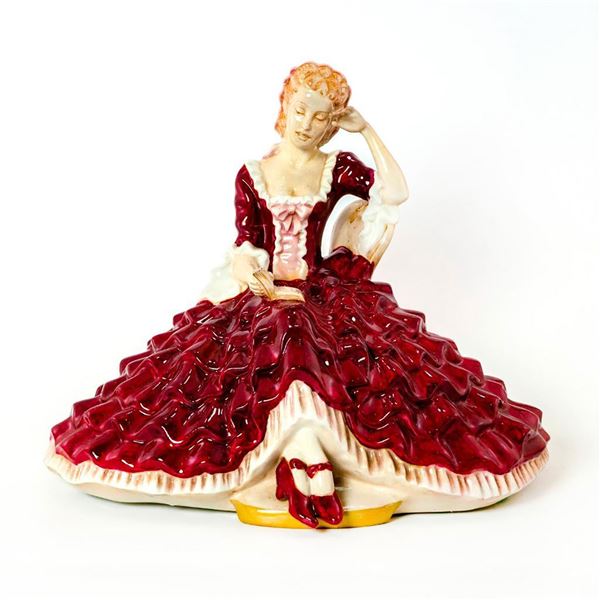 Large Royal Dux Bohemia Figurine, Woman With Book