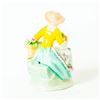 Image 2 : Sitzendorf Miniature Porcelain Figurine Flower Lady