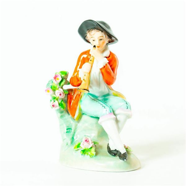 Sitzendorf Miniature Porcelain Figurine Musician
