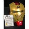 Image 2 : ROBERT DOWNEY JR. & STAN LEE SIGNED IRON MAN HELMET (REAL AUTHENTIC COA)