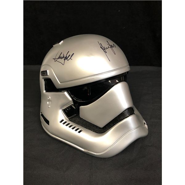 CARRIE FISHER, HARRISON FORD & MARK HAMILL SIGNED STAR WARS HELMET (RA COA)