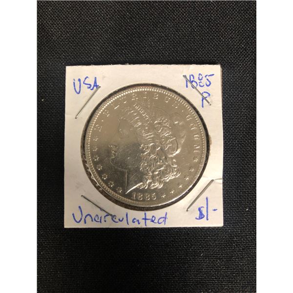 1885 USA MORGAN SILVER DOLLAR (PHILADELPHIA MINTED) Uncirculated