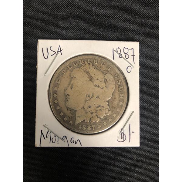 1887 USA MORGAN SILVER DOLLAR (NEW ORLEANS MINTED)