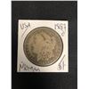 Image 1 : 1887 USA MORGAN SILVER DOLLAR (NEW ORLEANS MINTED)