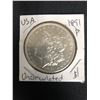 Image 1 : 1891 USA MORGAN SILVER DOLLAR (PHILADELPHIA MINTED) Uncirculated