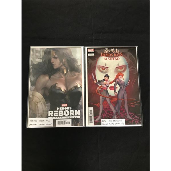 HEROES REBORN #1/ DEMON DAYS MARIKO #1 (MARVEL VARIANTS)