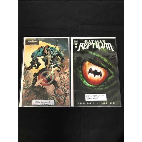 HEROES RETURN #1/ BATMAN REPTILIAN #1 COMIC BOOK LOT