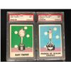 Image 1 : 1970 O-PEE-CHEE GRADED HOCKEY CARD LOT (#261 HART TROPHY/ #255 PRINCE OF WALES TROPHY) NM 7