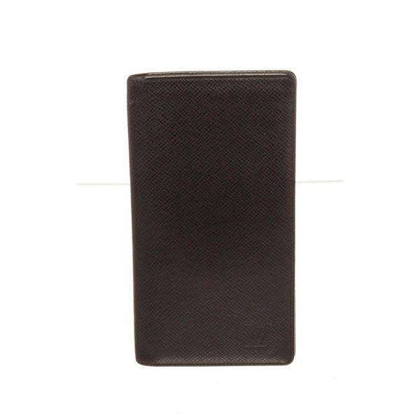 Louis Vuitton Black Leather Long Card Wallet