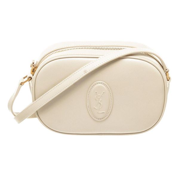 Yves Saint Laurent White Leather Crossbody Bag