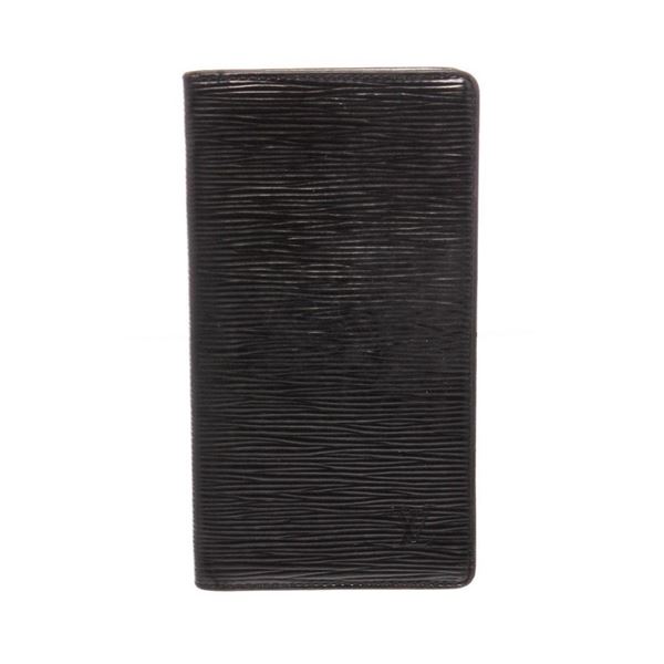 Louis Vuitton Black Epi Leather Vertical Wallet